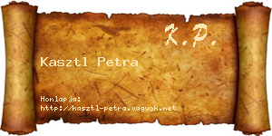 Kasztl Petra névjegykártya